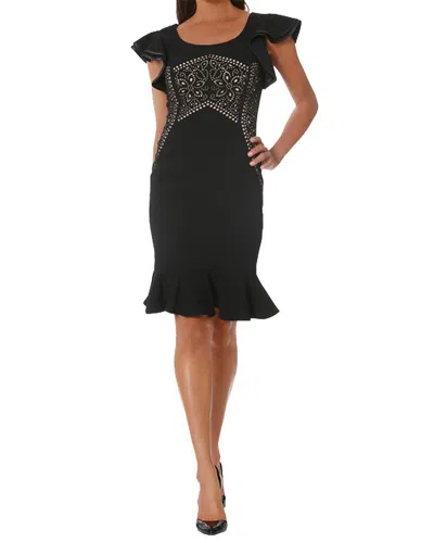 SHANI FOCUS BY SHANI LASER CUTTING DRESS
