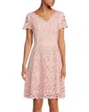 Shani Focus By  V-neck A-line Laser Cutting Dress