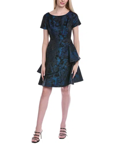 Shani Jacquard Sheath Dress In Blue