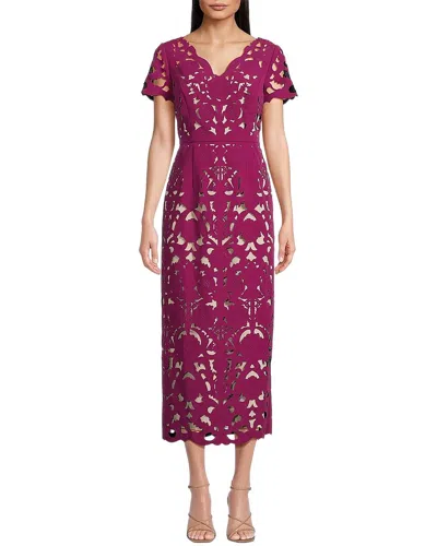 Shani Midi Dress In Burgundy