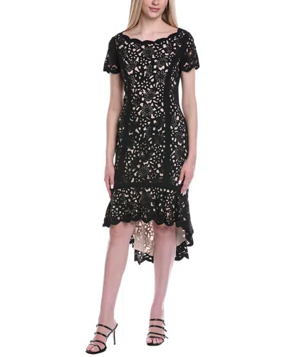 Shani Printed Dress In Black