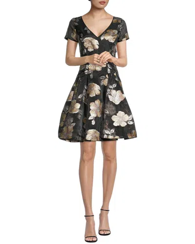 Shani Printed Mini Dress In Black