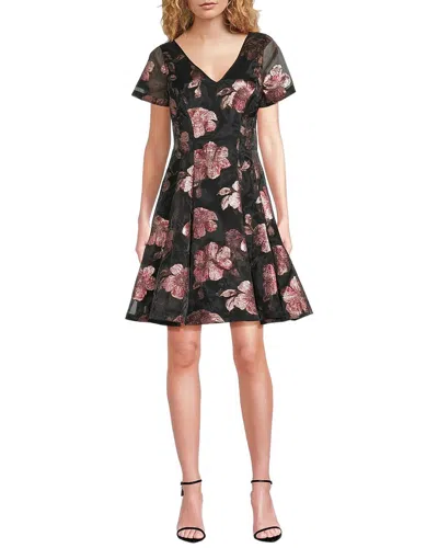 Shani Printed Mini Dress In Black