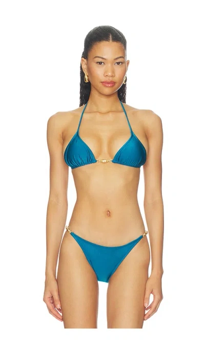 Shani Shemer Alexander Bikini Top In Blue