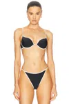 Shani Shemer Alexis Bikini Top In Black & White