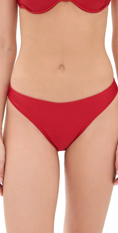 Shani Shemer Alma Bikini Bottoms Scarlet Red