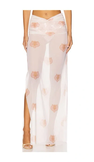 Shani Shemer Angelina Maxi Skirt In Pink Print