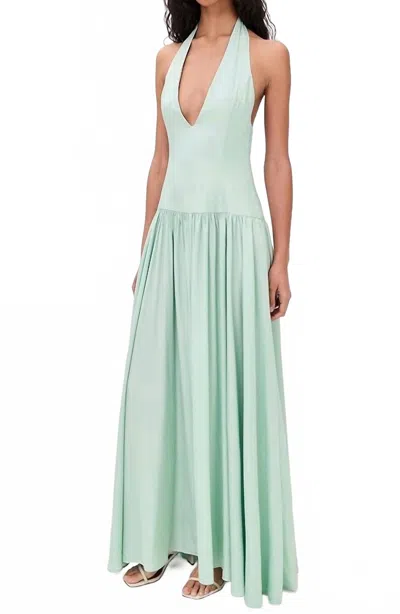 Shani Shemer Astrid Maxi Dress In Aqua Blue In Green
