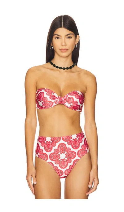 Shani Shemer Barbara Bikini Top In Red
