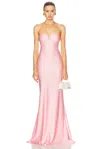 Shani Shemer Bella Maxi Dress In Candy Pink