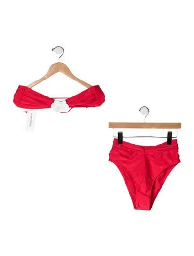 Pre-owned Shani Shemer Bikini W/ Tags In Red