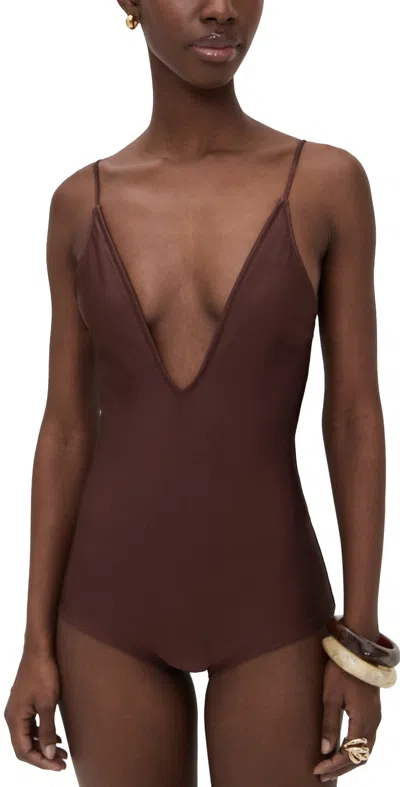 Shani Shemer Brigitte One Piece Espresso In Brown