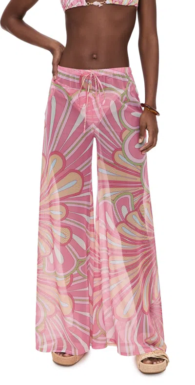 Shani Shemer Calia Pants Pink Flower Print