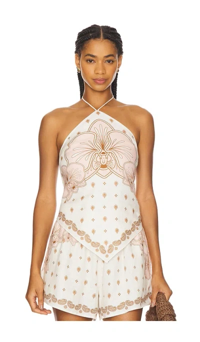 Shani Shemer Calla Top In Pink Print