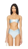 Shani Shemer Callisto Bikini Top In Baby Blue