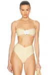 Shani Shemer Callisto Bikini Top In Butter