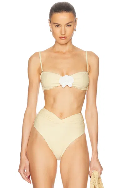 Shani Shemer Callisto Bikini Top In Butter