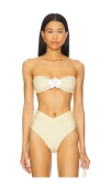 Shani Shemer Callisto Bikini Top In Butter
