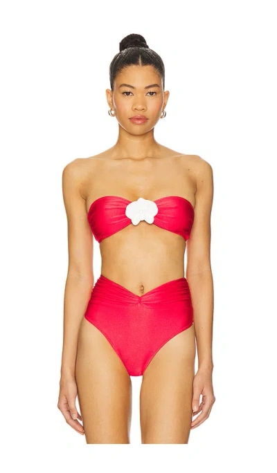 Shani Shemer Callisto Bikini Top In Red