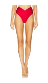 Shani Shemer Claire Bikini Bottom In Scarlet Red