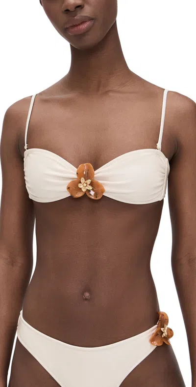 Shani Shemer Cyra Bikini Top Macademia In Brown