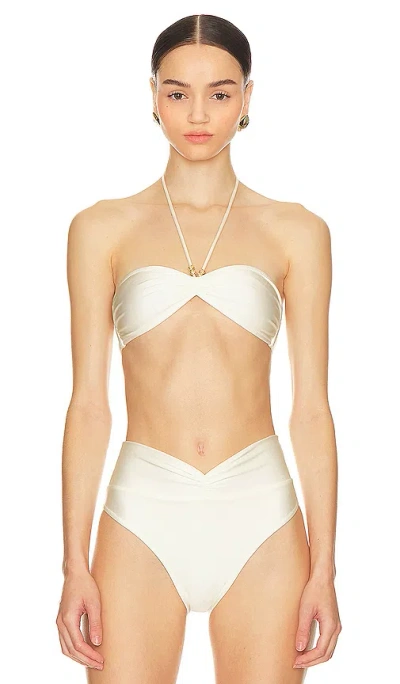 Shani Shemer Ella Bikini Top In White