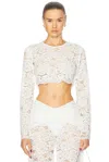 Shani Shemer Ella Crop Top In Cream
