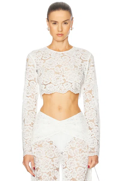 Shani Shemer Ella Crop Top In Cream
