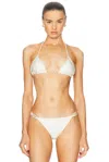 Shani Shemer Giselle Bikini Top In Cream