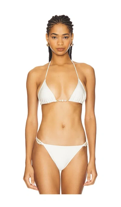 Shani Shemer Manon Bikini Top In Cream