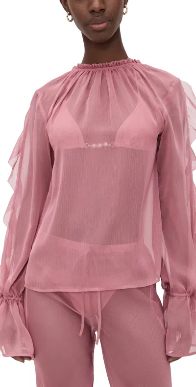 Shani Shemer Jeanie Top Dusty Rose In Pink