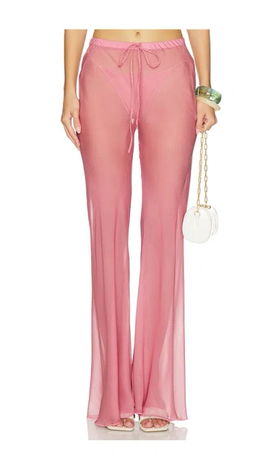 Shani Shemer Kairo Wide Leg Pants In Pink