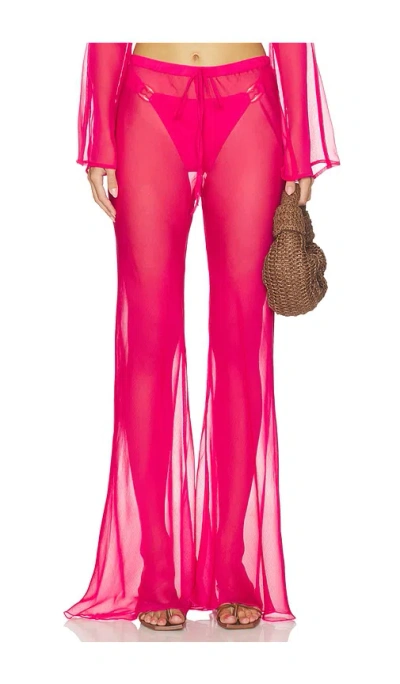 Shani Shemer Kairo Wide Leg Pants In Pink
