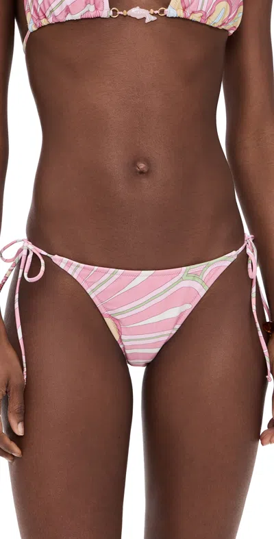 Shani Shemer Khloe Bikini Bottoms Pink Flower Print