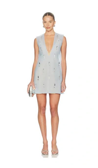 Shani Shemer Leila Mini Dress In Blue