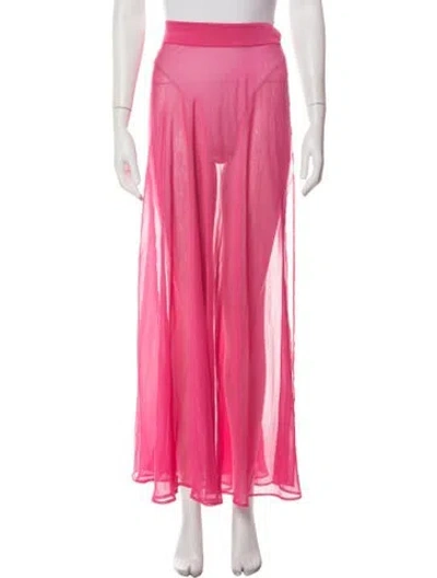 Pre-owned Shani Shemer Long Skirt In Pink