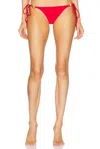 Shani Shemer Lumi Bikini Bottom In Scarlet Red