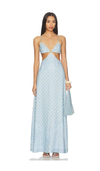 Shani Shemer Maya Maxi Dress In Blue