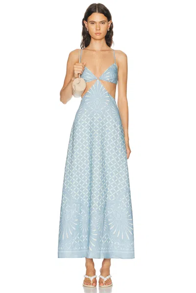 Shani Shemer Maya Maxi Dress In Blue