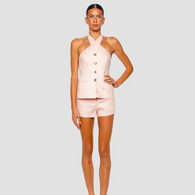 Shani Shemer Mia Halter Top In Pink Blush