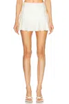 Shani Shemer Nixie Mini Skirt In Cream & Candy Pink