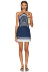 Shani Shemer Oliver Mini Dress In Blue