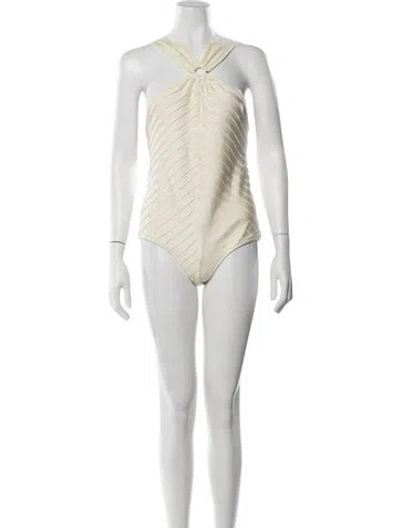 Pre-owned Shani Shemer One-piece In Neutrals