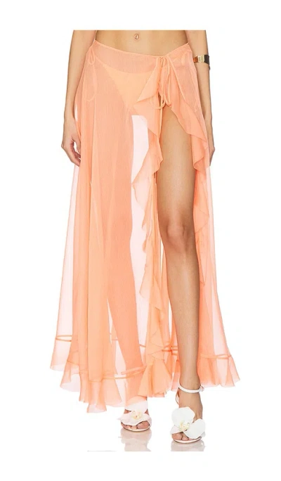 Shani Shemer Or Maxi Skirt In Orange