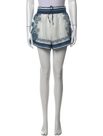 Pre-owned Shani Shemer Patterned Mini Shorts In Black