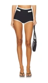 Shani Shemer Quinn Shorts In Black And White