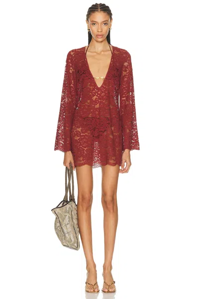 Shani Shemer Rebecca Mini Dress In Brown