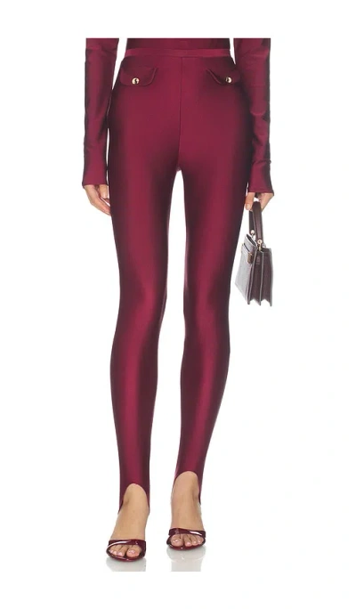 Shani Shemer Rio Leggings In Red Wine