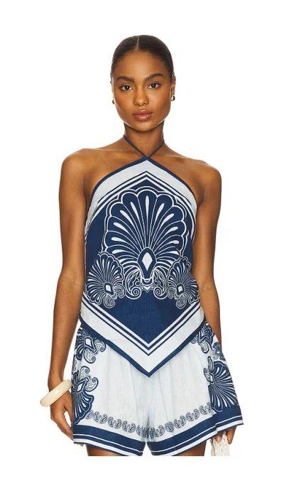 Shani Shemer Rosa Top In Blue