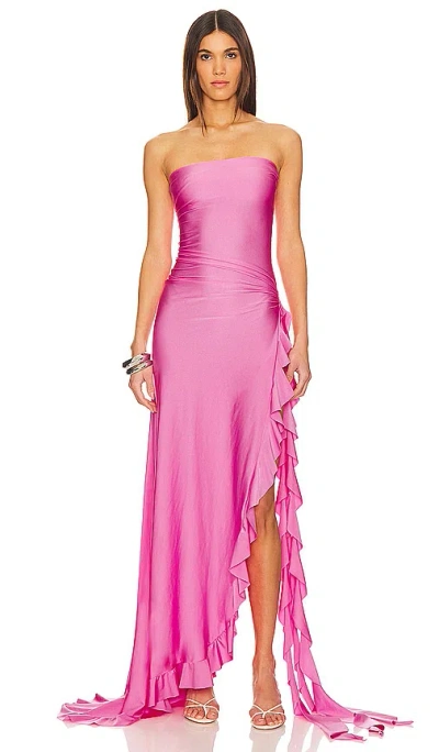 Shani Shemer Shawn Maxi Dress In Pink Macaron